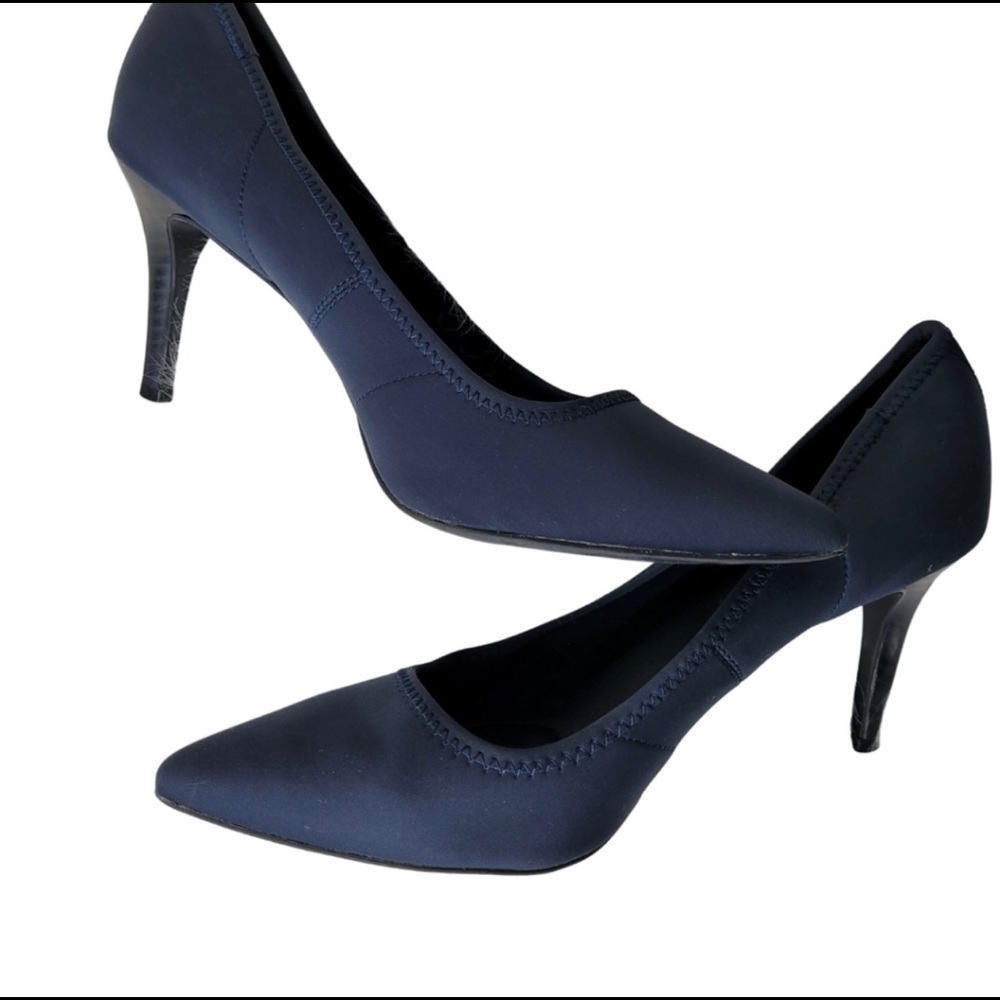 Simply Vera Vera Wang Stevie Heels Pumps Navy Blue Sz 6.5